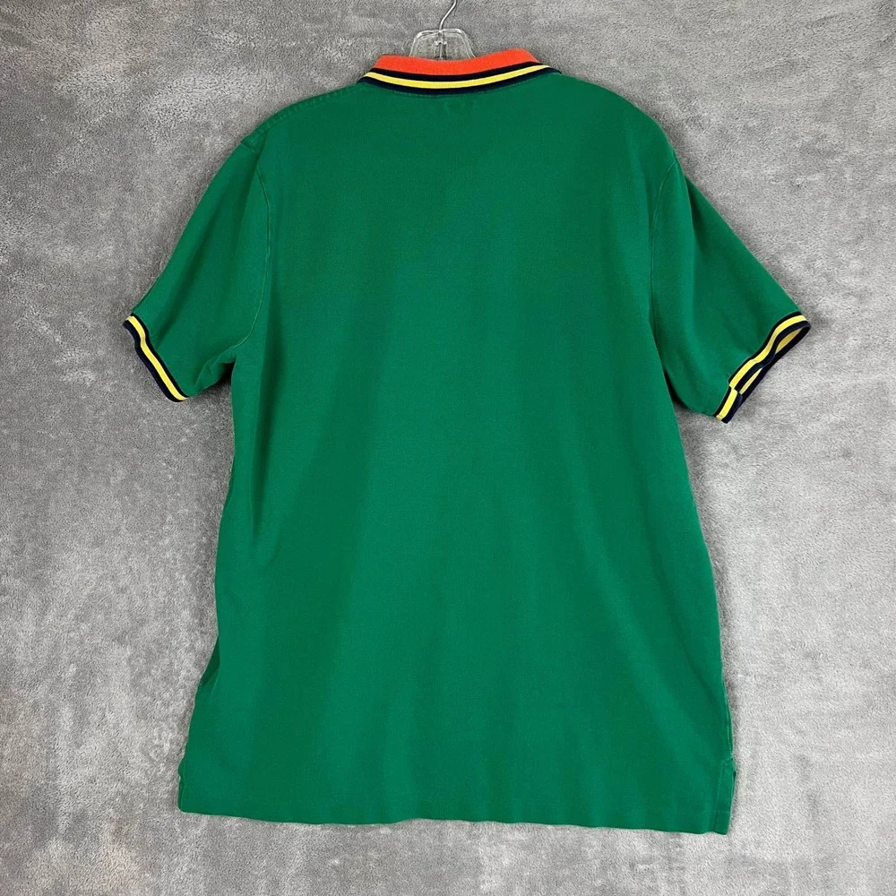 Polo Ralph Lauren Big Pony Polo Shirt Mens L Contrast Collar Preppy Classic